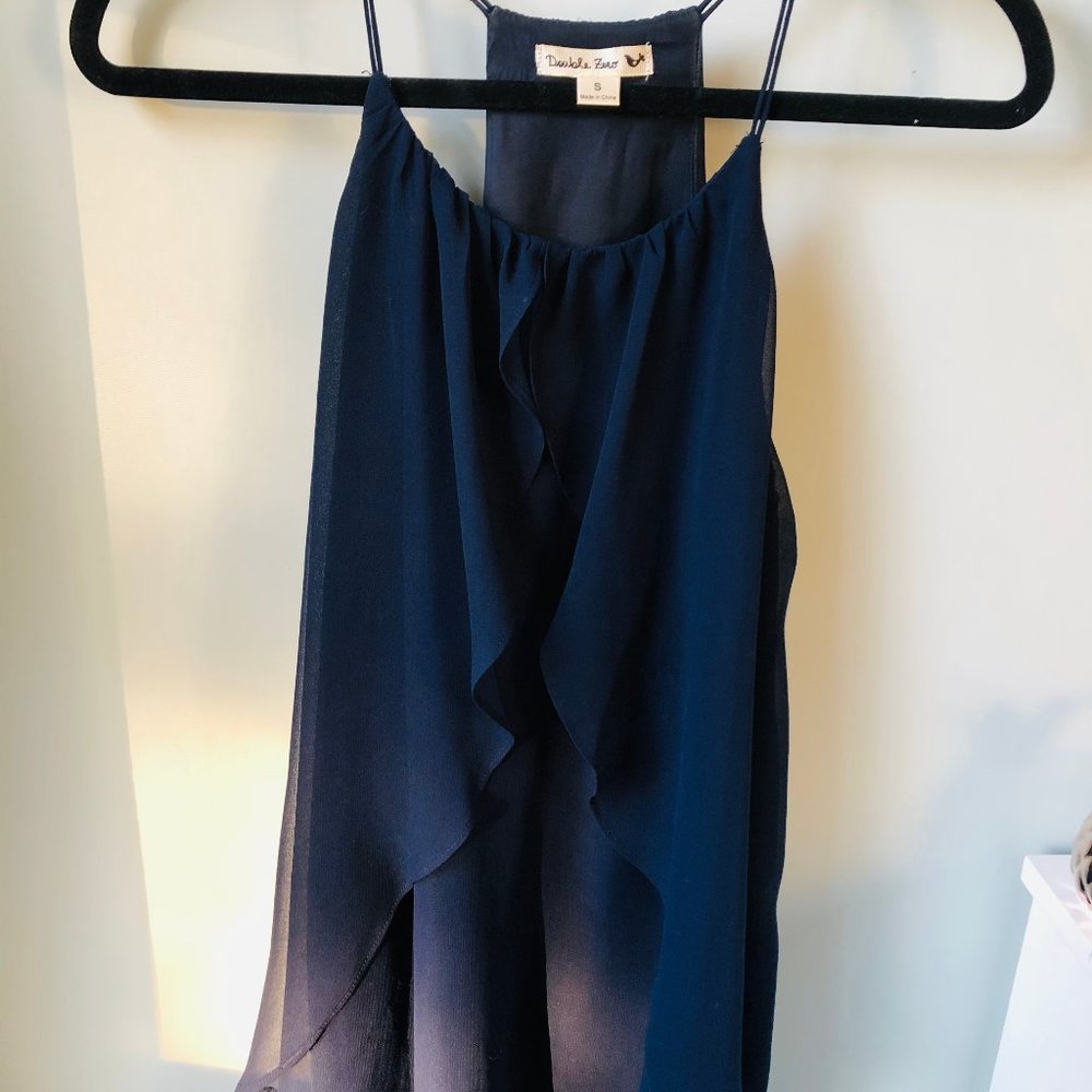 Double Zero Navy Blue "Flow" Dress